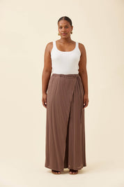 Frida Wrap Pant - Taupe