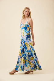 Frida Tank Maxi Dress - Watercolour
