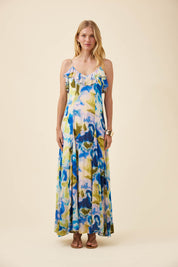 Frida Tank Maxi Dress - Watercolour