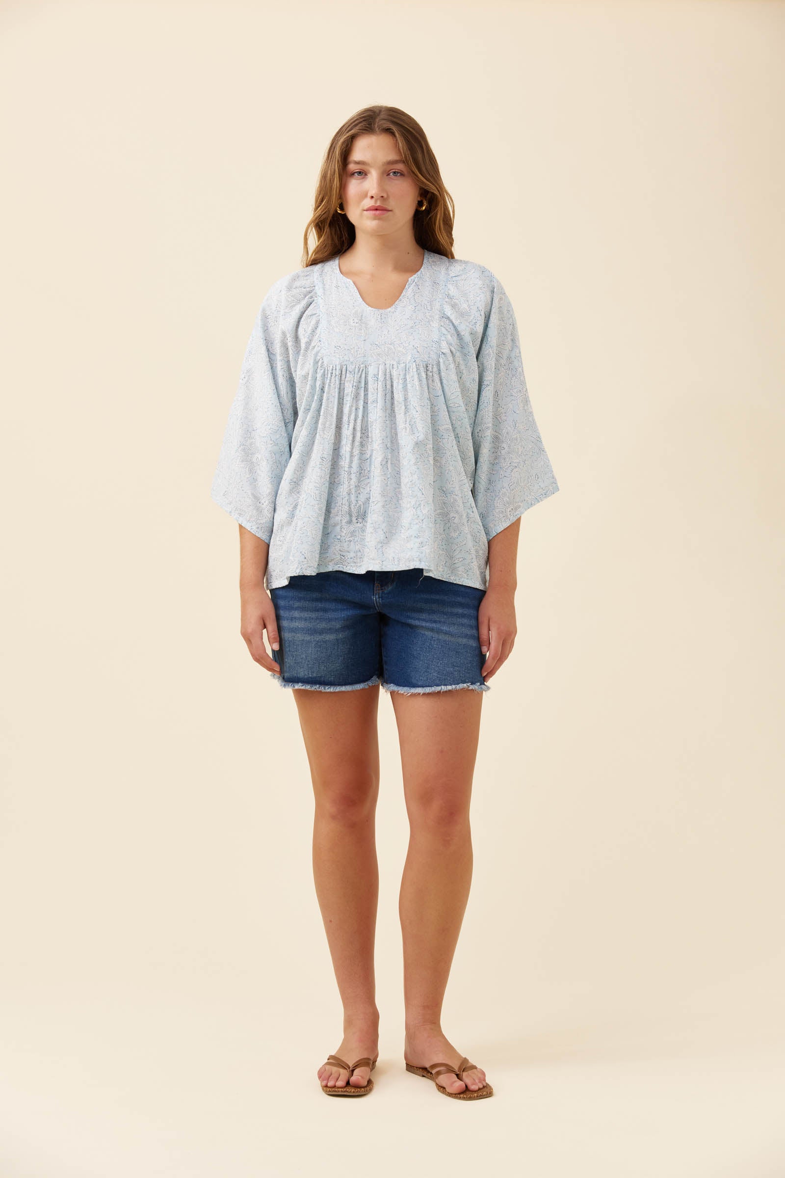 Wilma Blouse - Light Blue