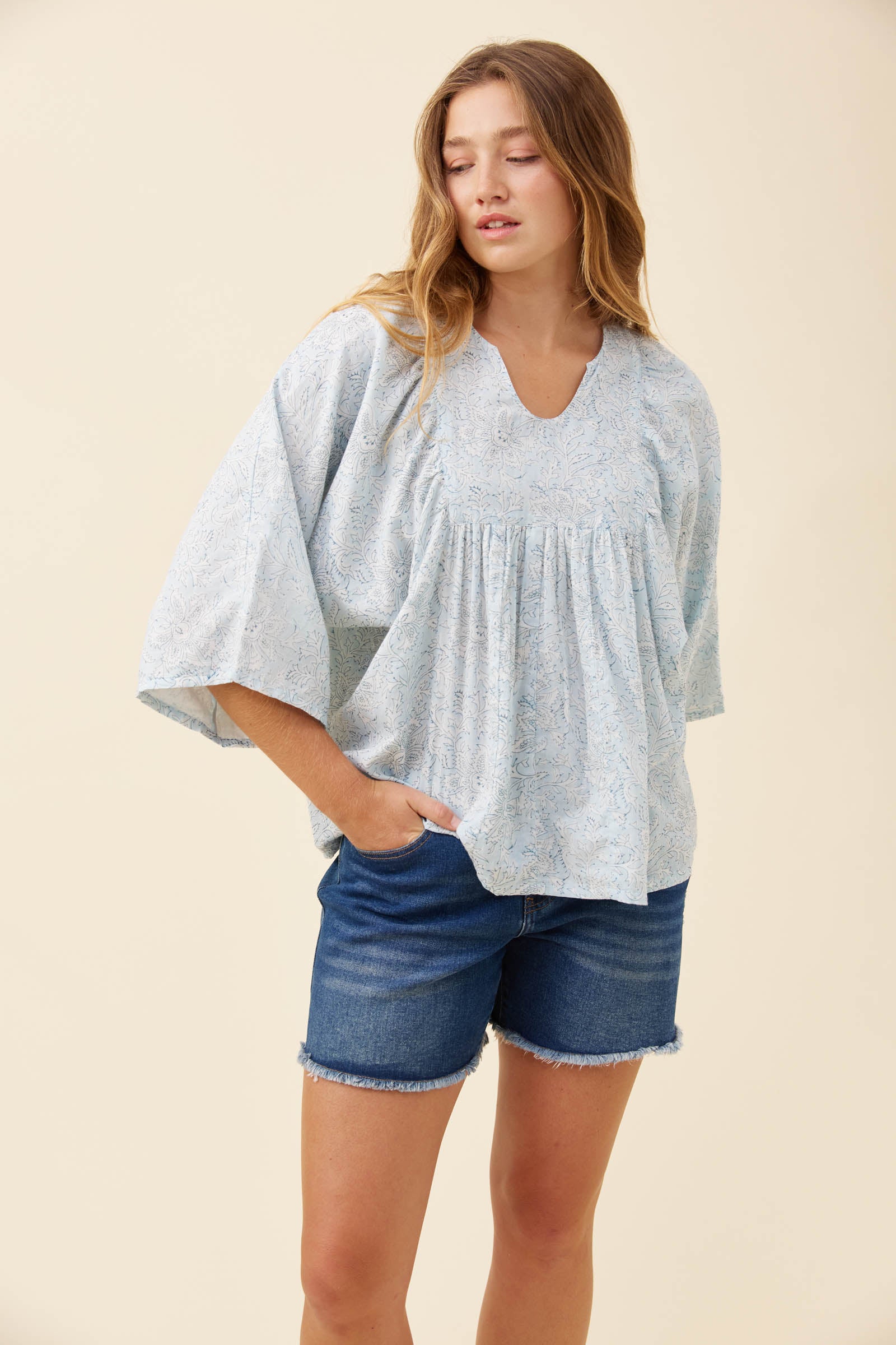 Wilma Blouse - Light Blue