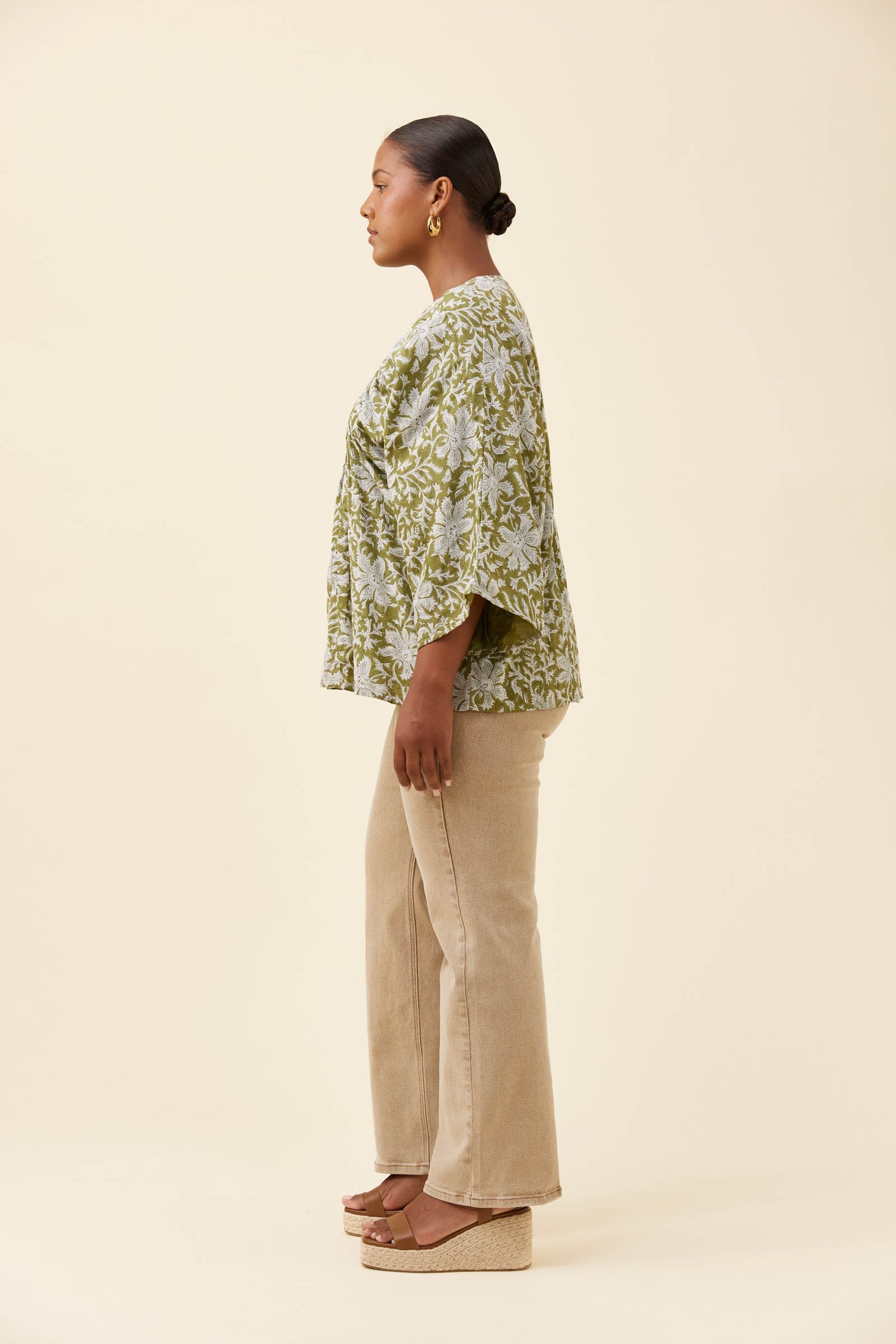 Wilma Blouse - Olive