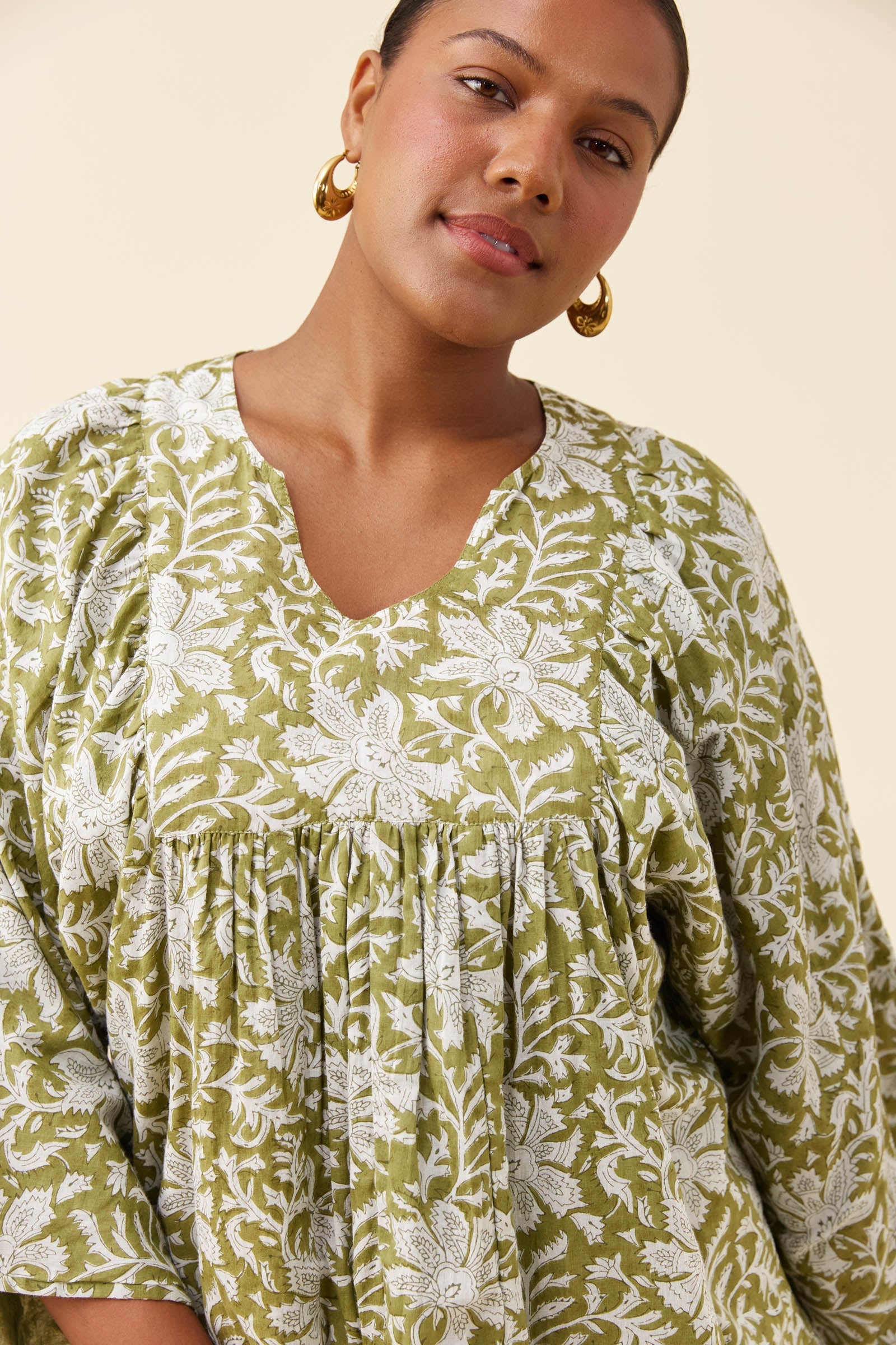 Wilma Blouse - Olive