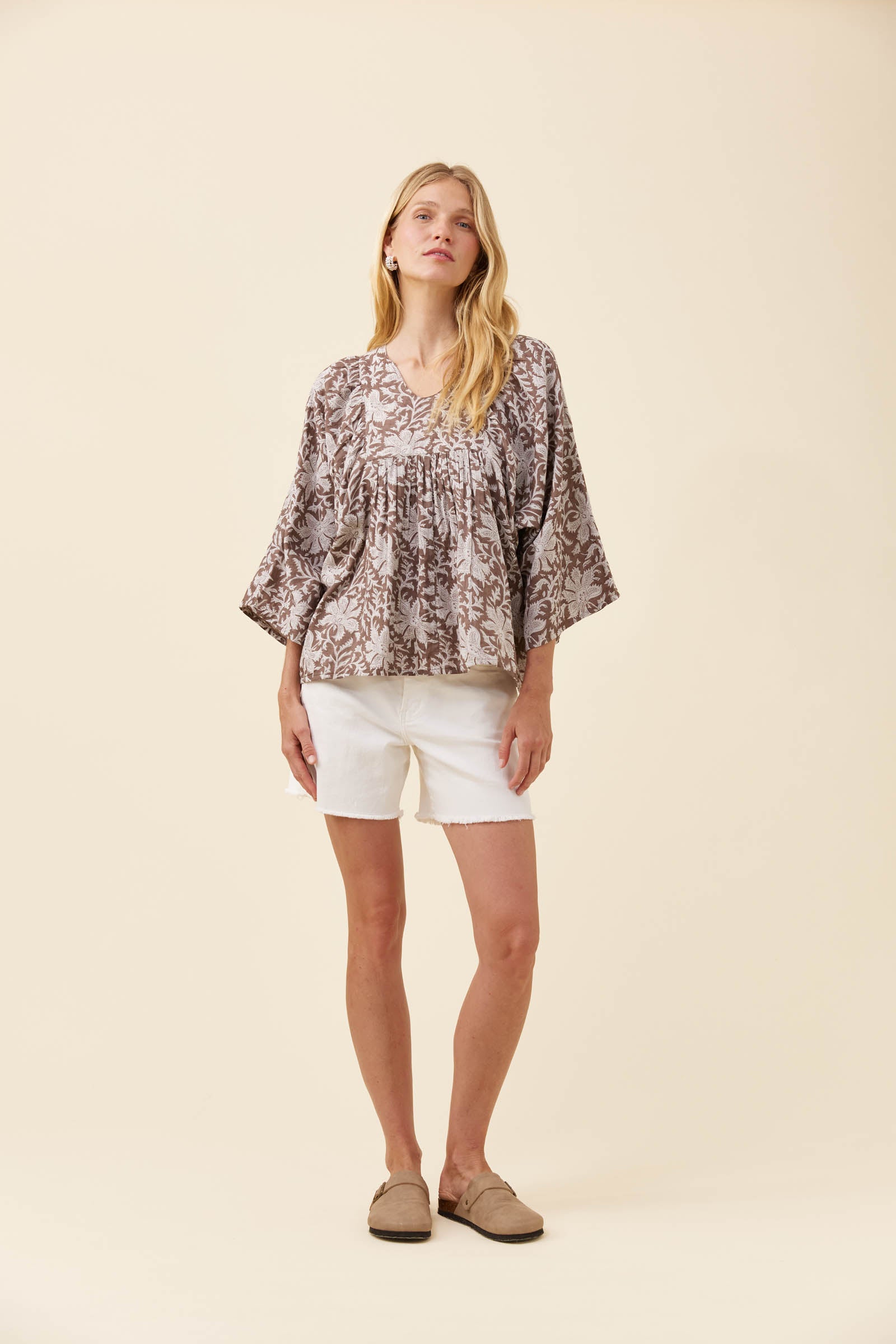 Wilma Blouse - Taupe