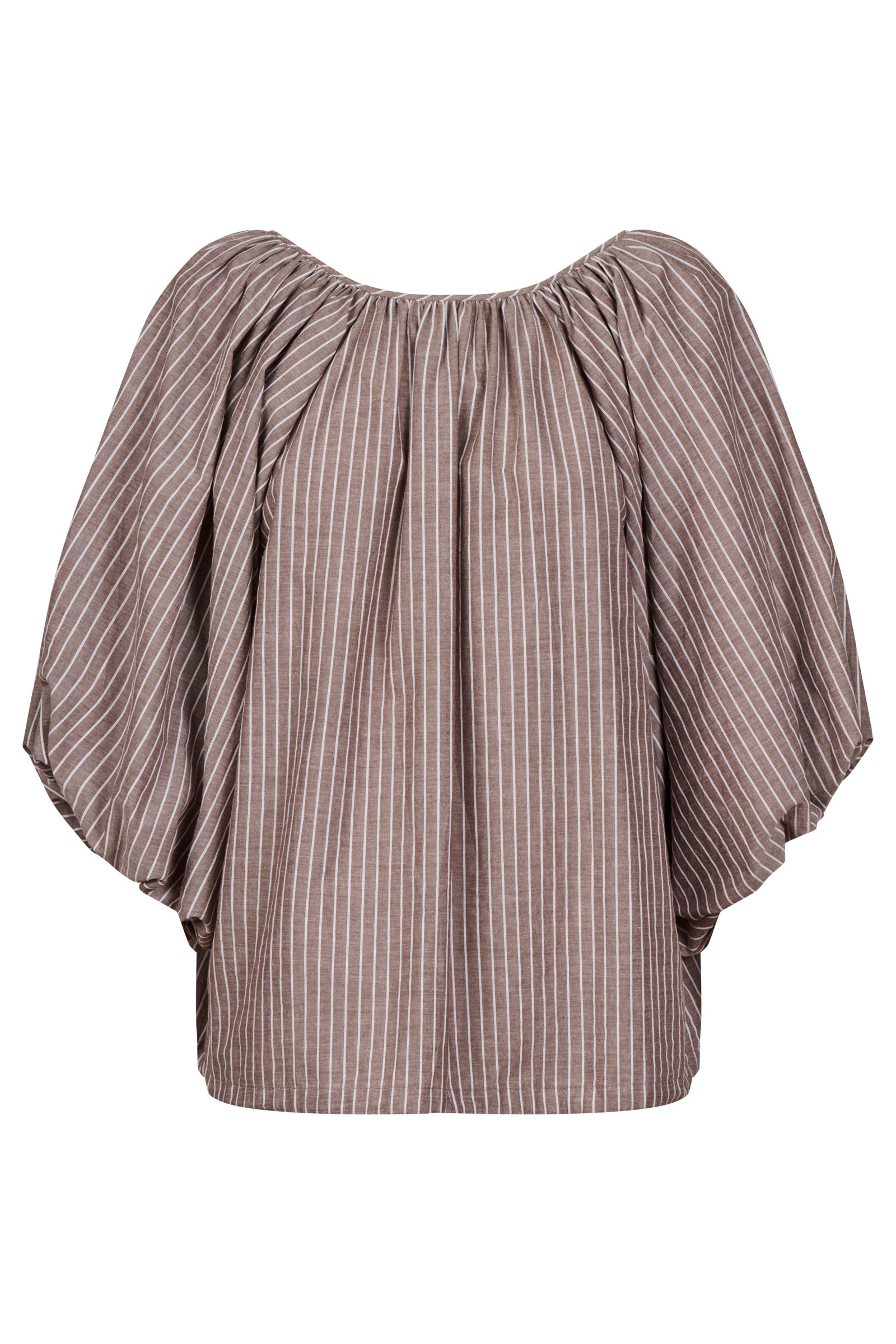 Lyndell Drawstring Top - Taupe