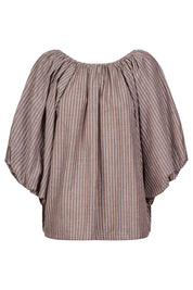 Lyndell Drawstring Top - Taupe