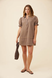 Preston Shirt Dress - Taupe
