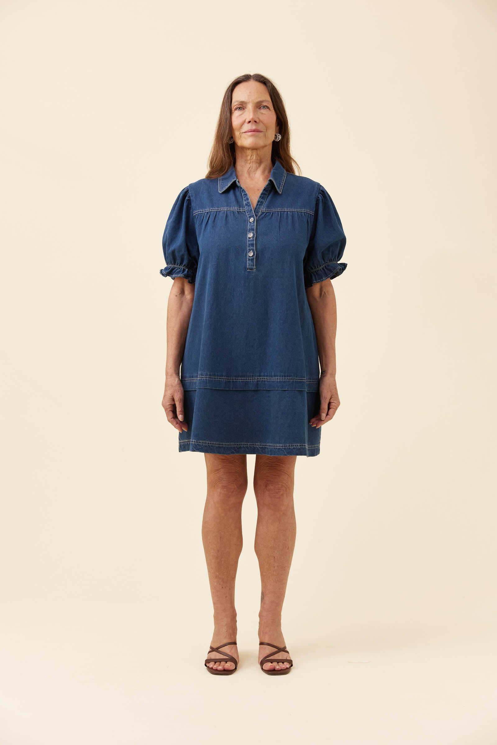 Preston Shirt Dress - Deep Blue