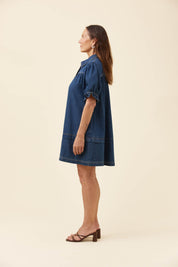 Preston Shirt Dress - Deep Blue