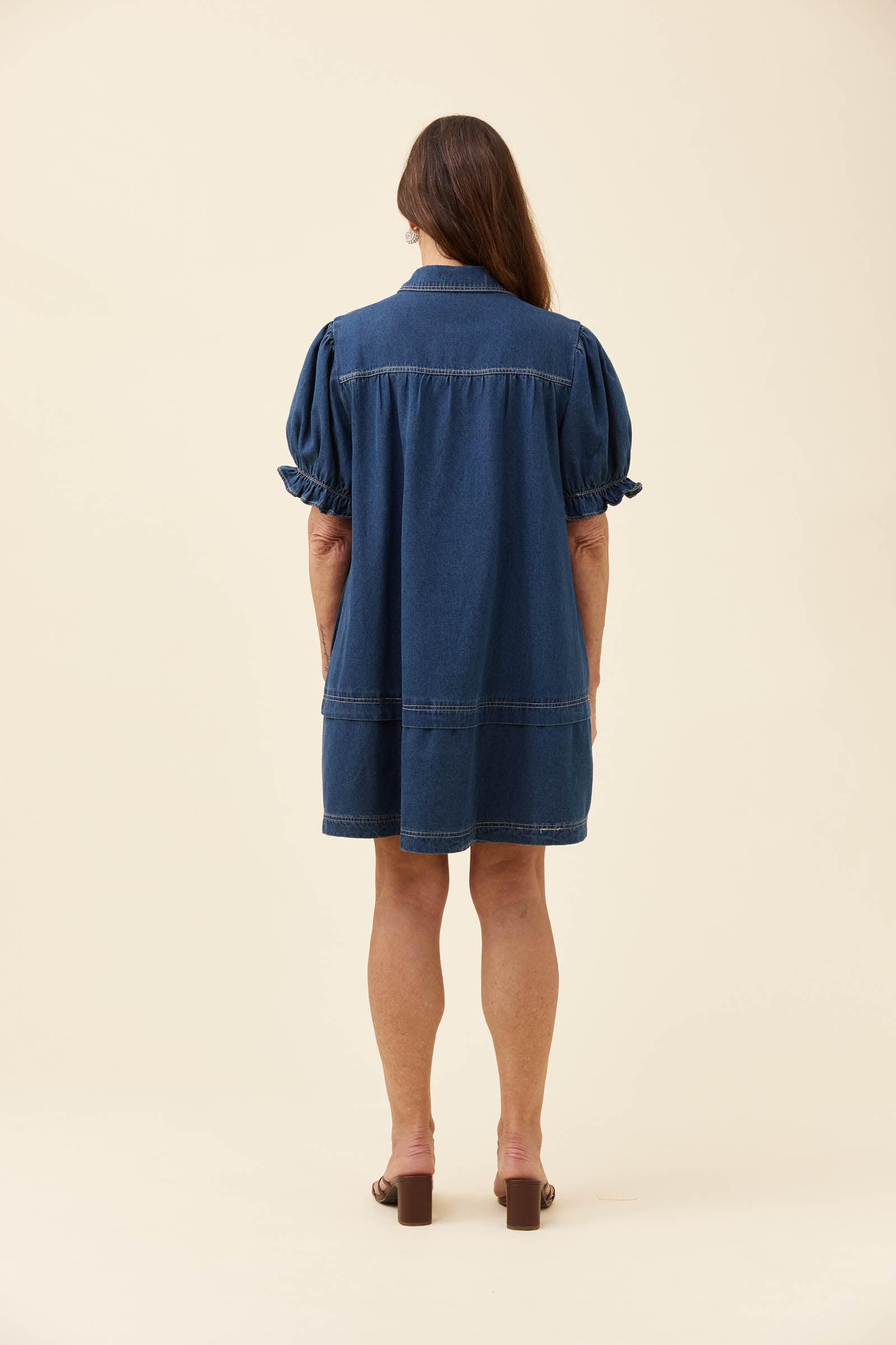 Preston Shirt Dress - Deep Blue