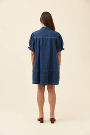 Preston Shirt Dress - Deep Blue