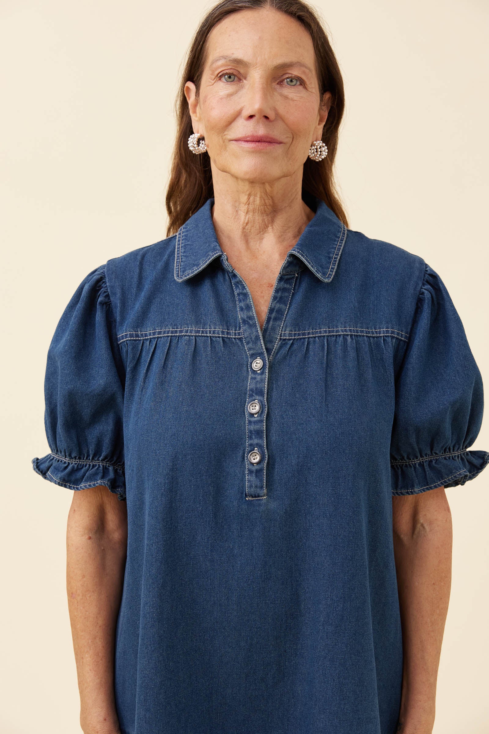 Preston Shirt Dress - Deep Blue