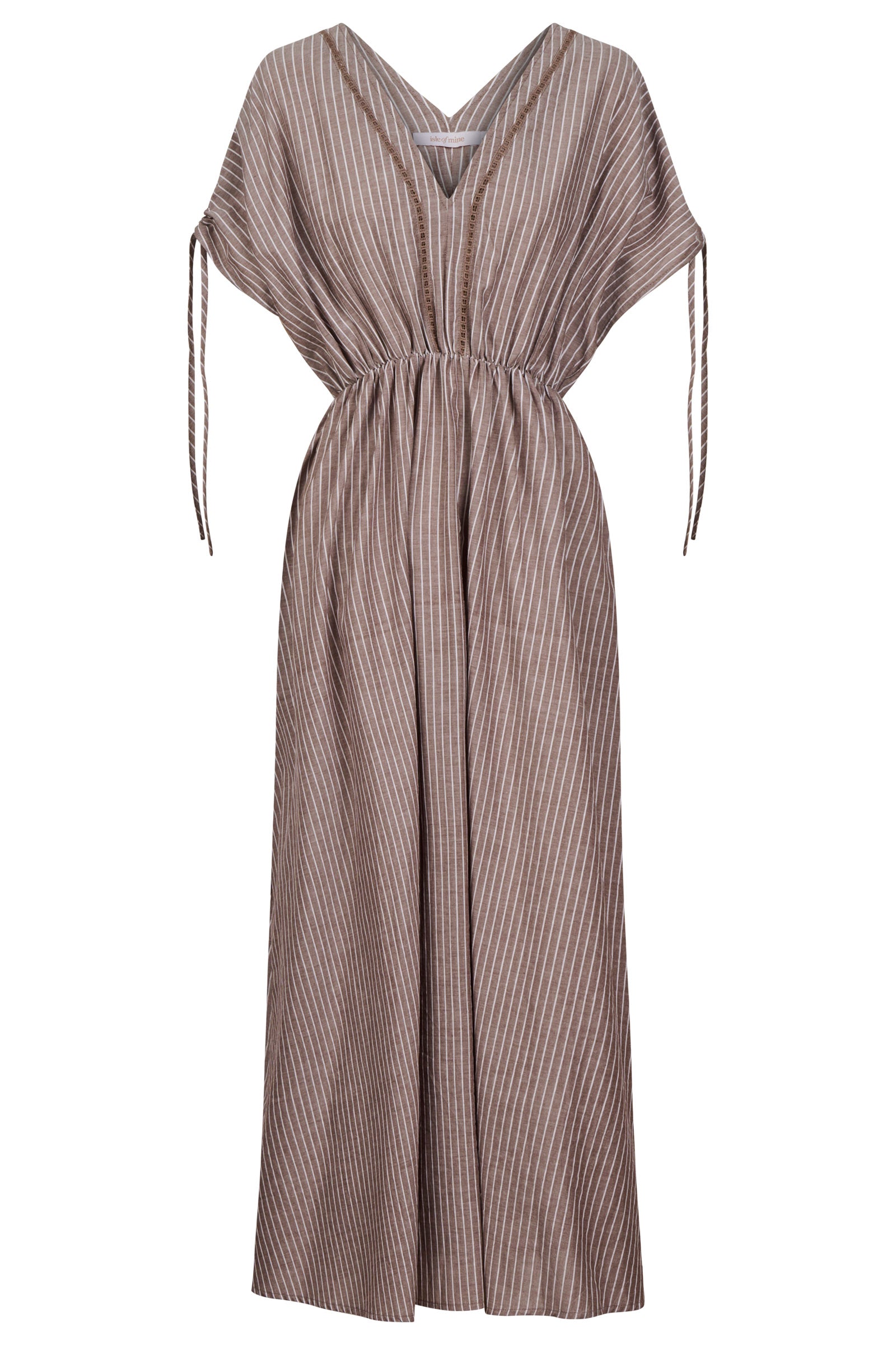 Lyndell Tie Maxi Dress - Taupe