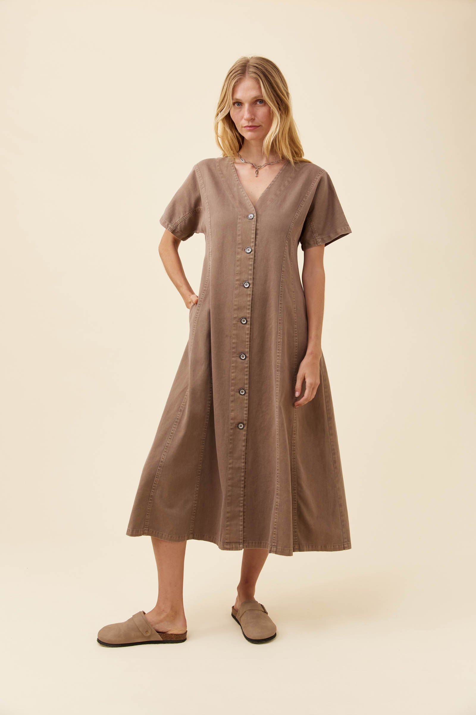 Preston Maxi Dress - Taupe