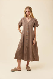 Preston Maxi Dress - Taupe