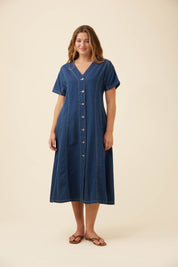 Preston Maxi Dress - Deep Blue
