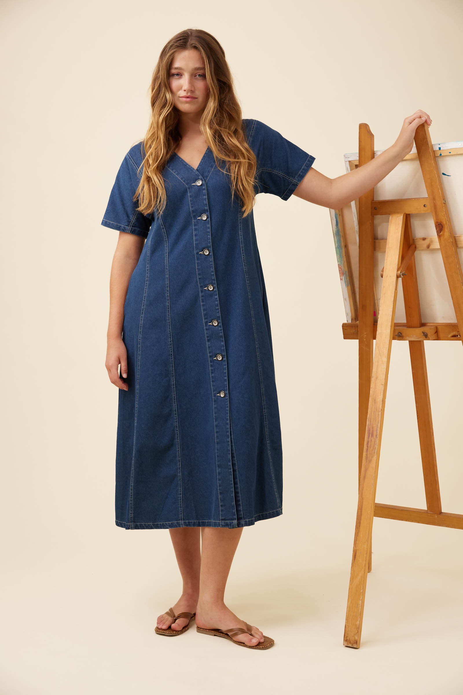 Preston Maxi Dress - Deep Blue