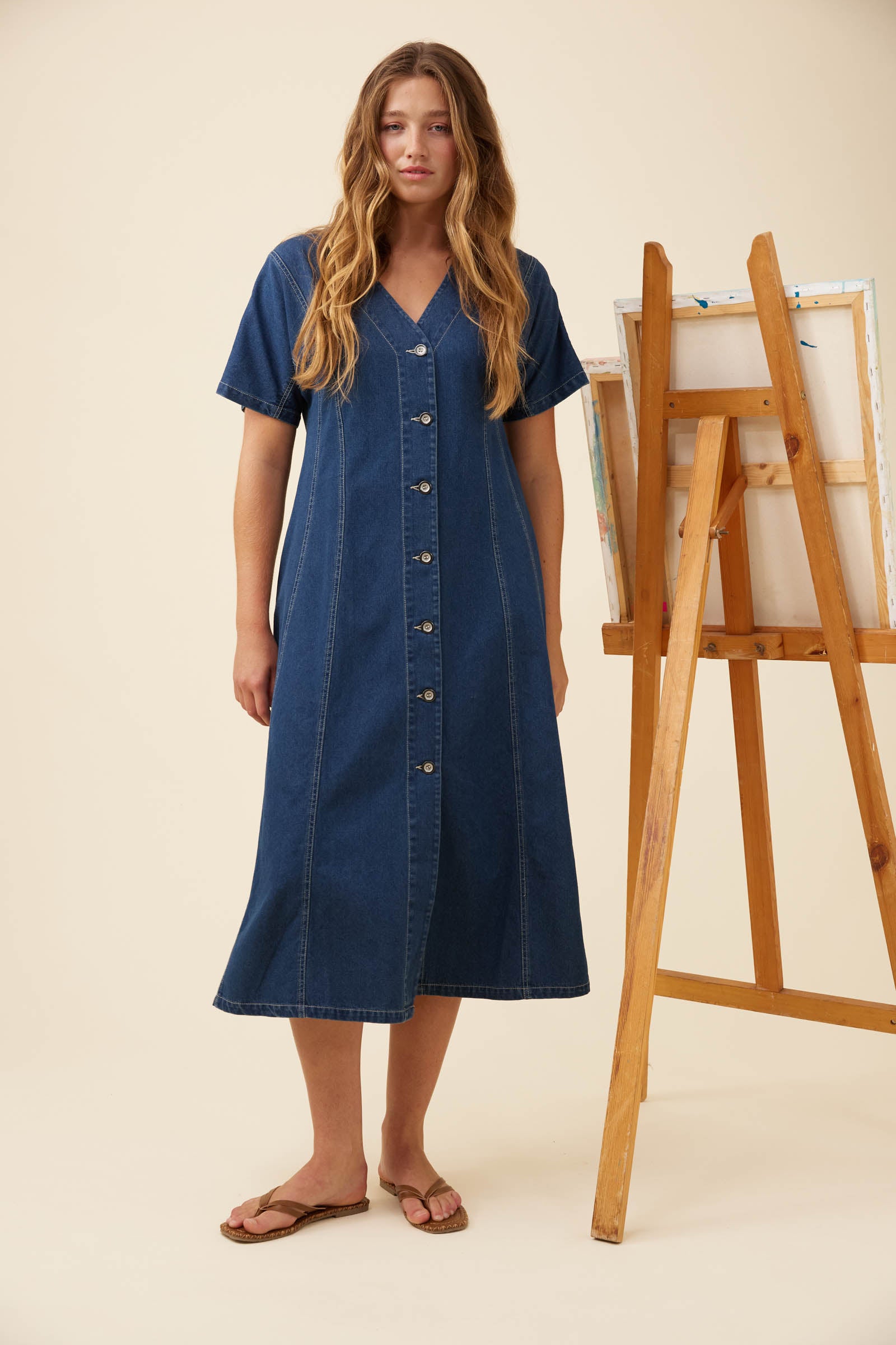 Preston Maxi Dress - Deep Blue