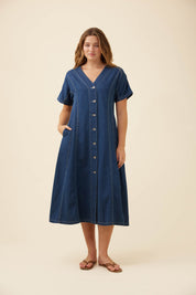Preston Maxi Dress - Deep Blue