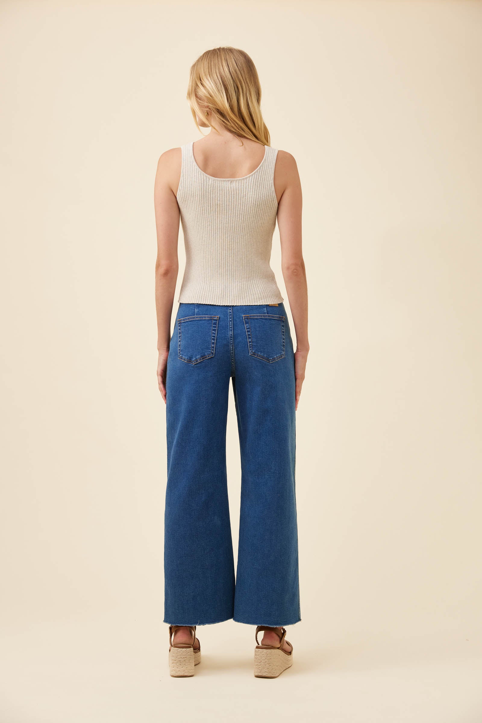 Adele Cotton Tank - Canvas