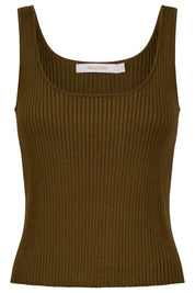 Adele Cotton Tank - Olive
