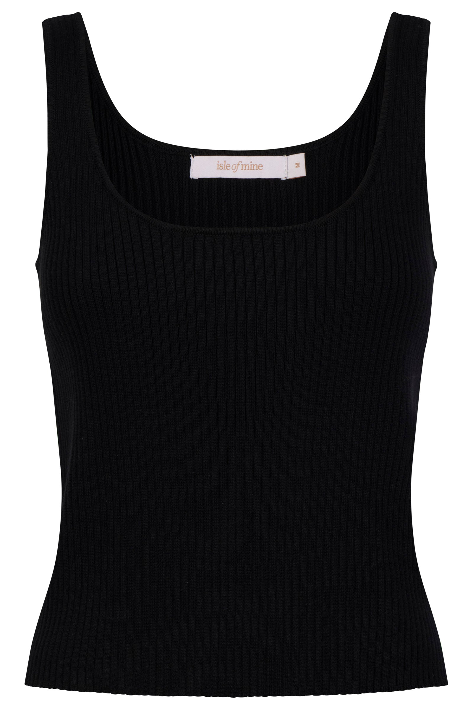 Adele Cotton Tank - Black