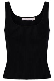 Adele Cotton Tank - Black