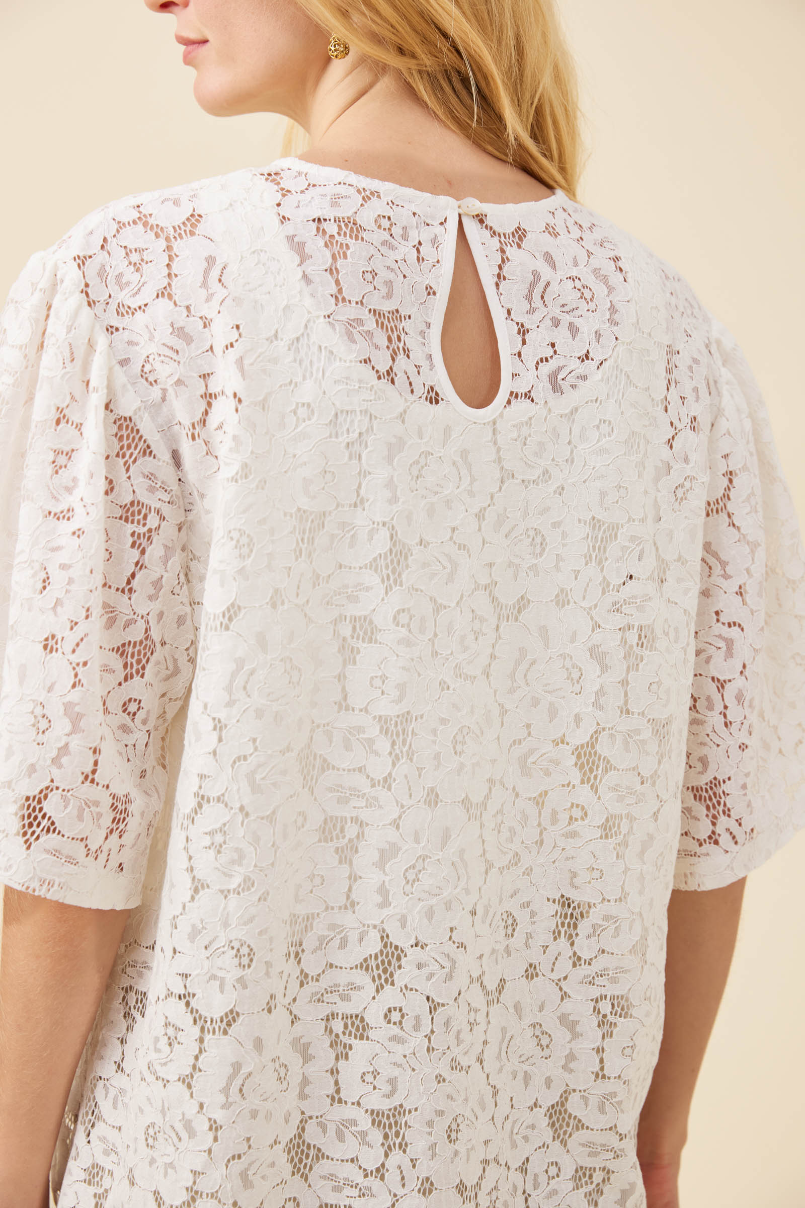 Ethel Lace Tshirt - White