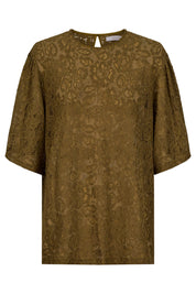 Ethel Lace Tshirt - Olive