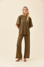 Ethel Lace Tshirt - Olive
