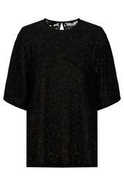 Ethel Lace Tshirt - Black