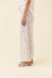 Ethel Lace Maxi Skirt - White