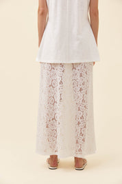 Ethel Lace Maxi Skirt - White