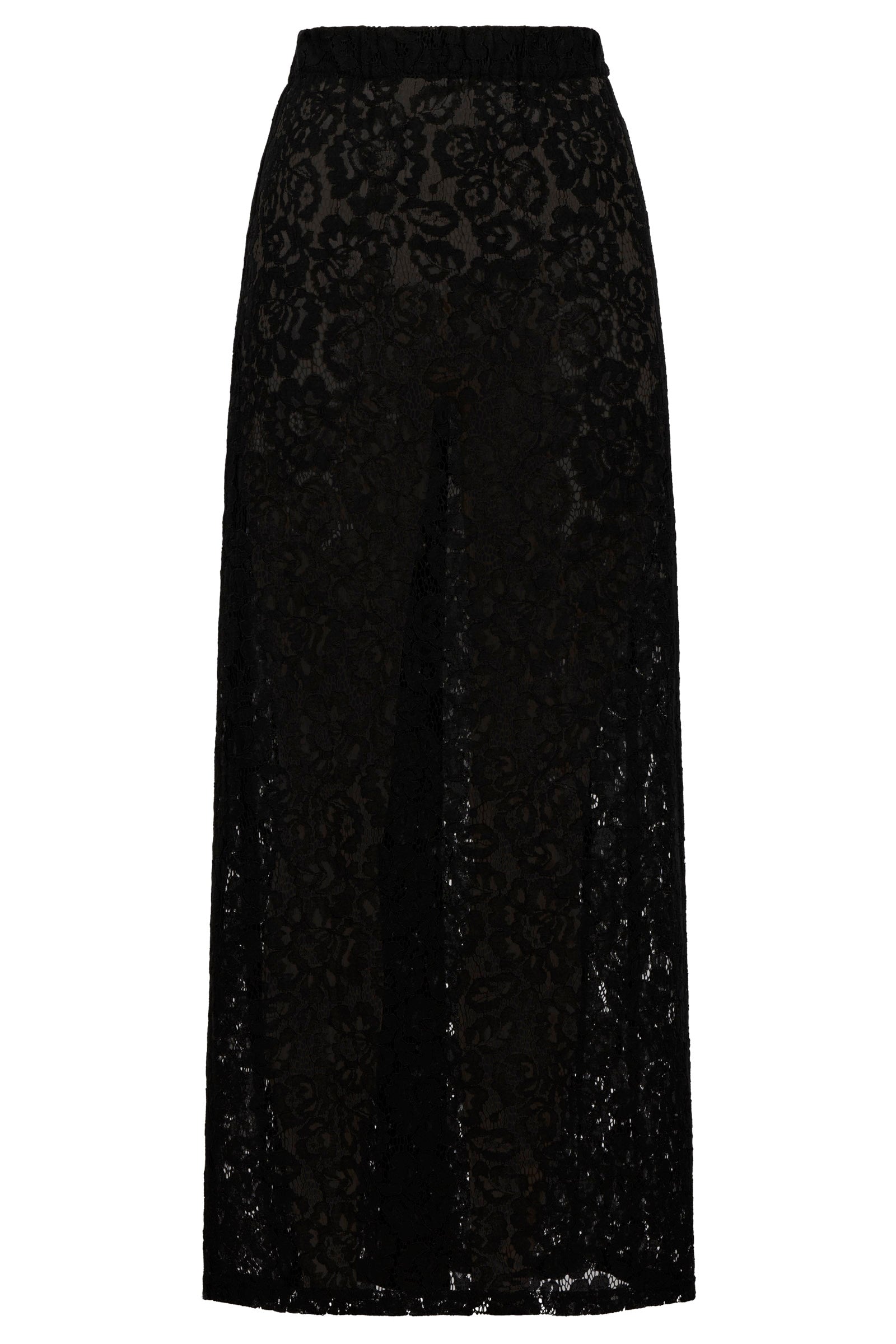 Ethel Lace Maxi Skirt - Black