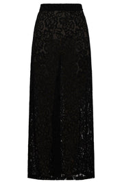 Ethel Lace Maxi Skirt - Black