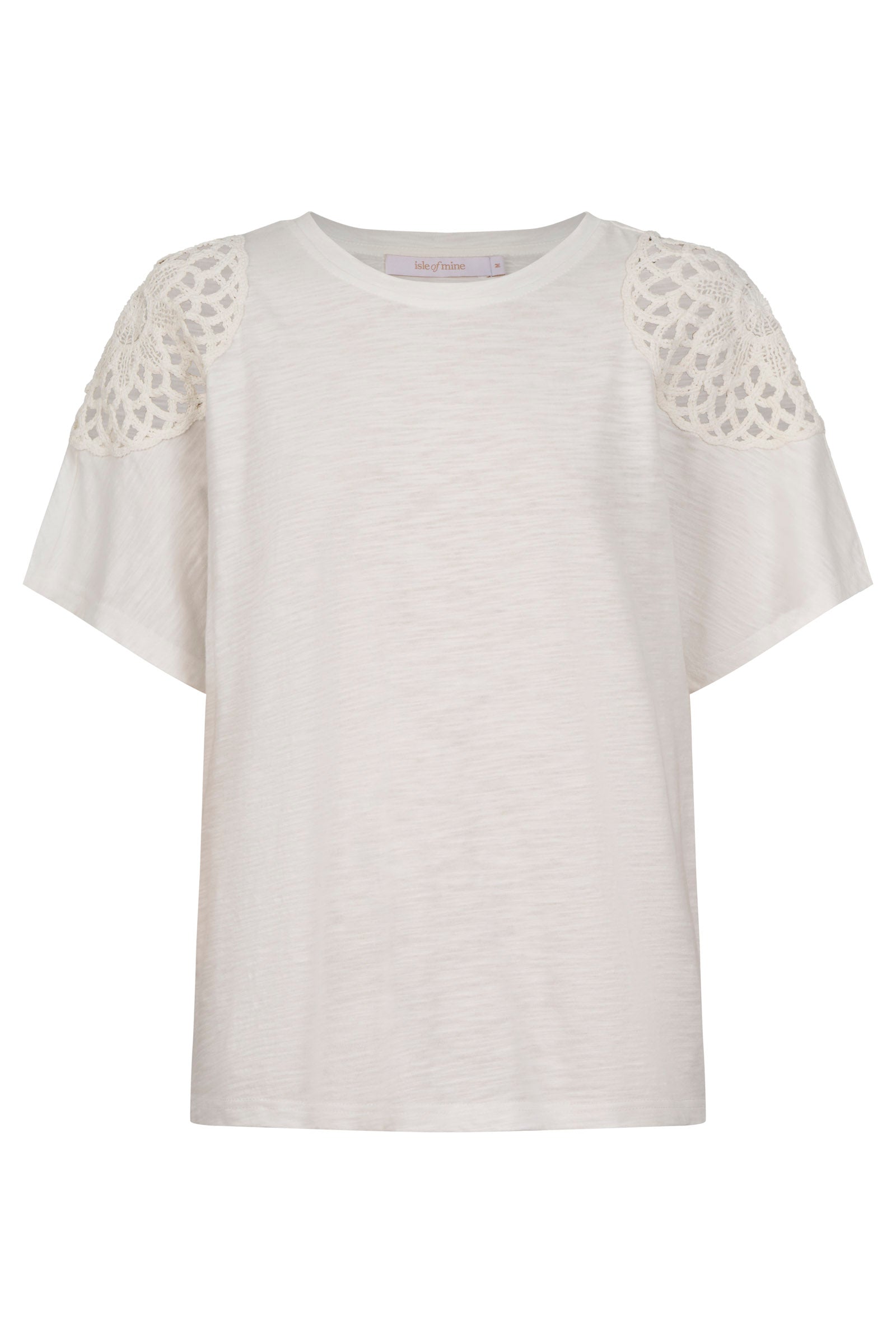 Eva Crochet Tshirt - White
