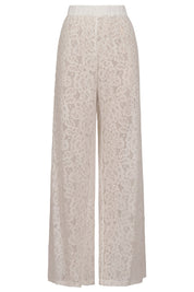 Ethel Lace Pant - White