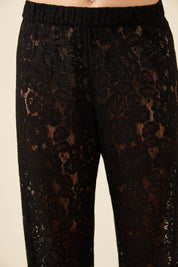 Ethel Lace Pant - Black