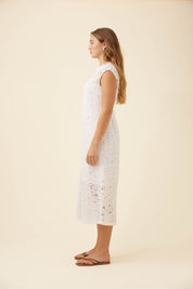 Ethel Lace Dress - White