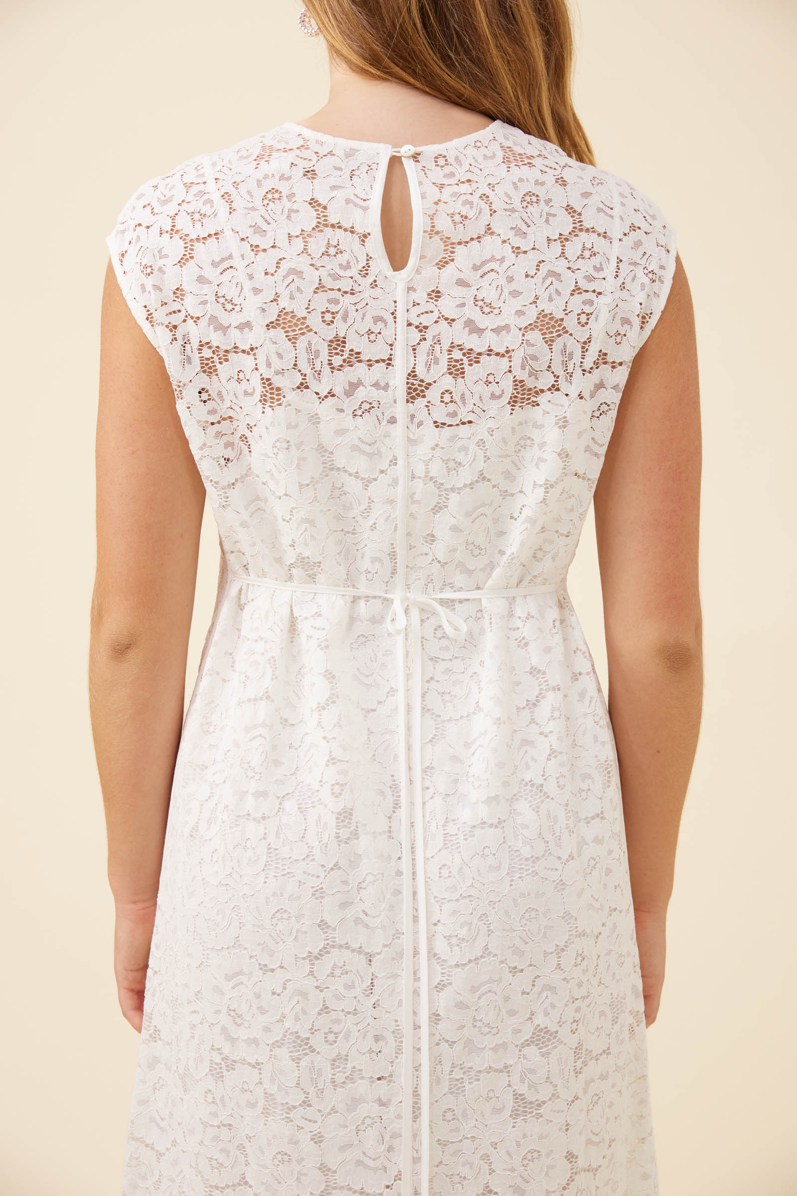 Ethel Lace Dress - White