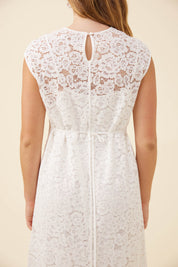 Ethel Lace Dress - White