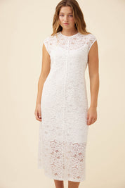 Ethel Lace Dress - White