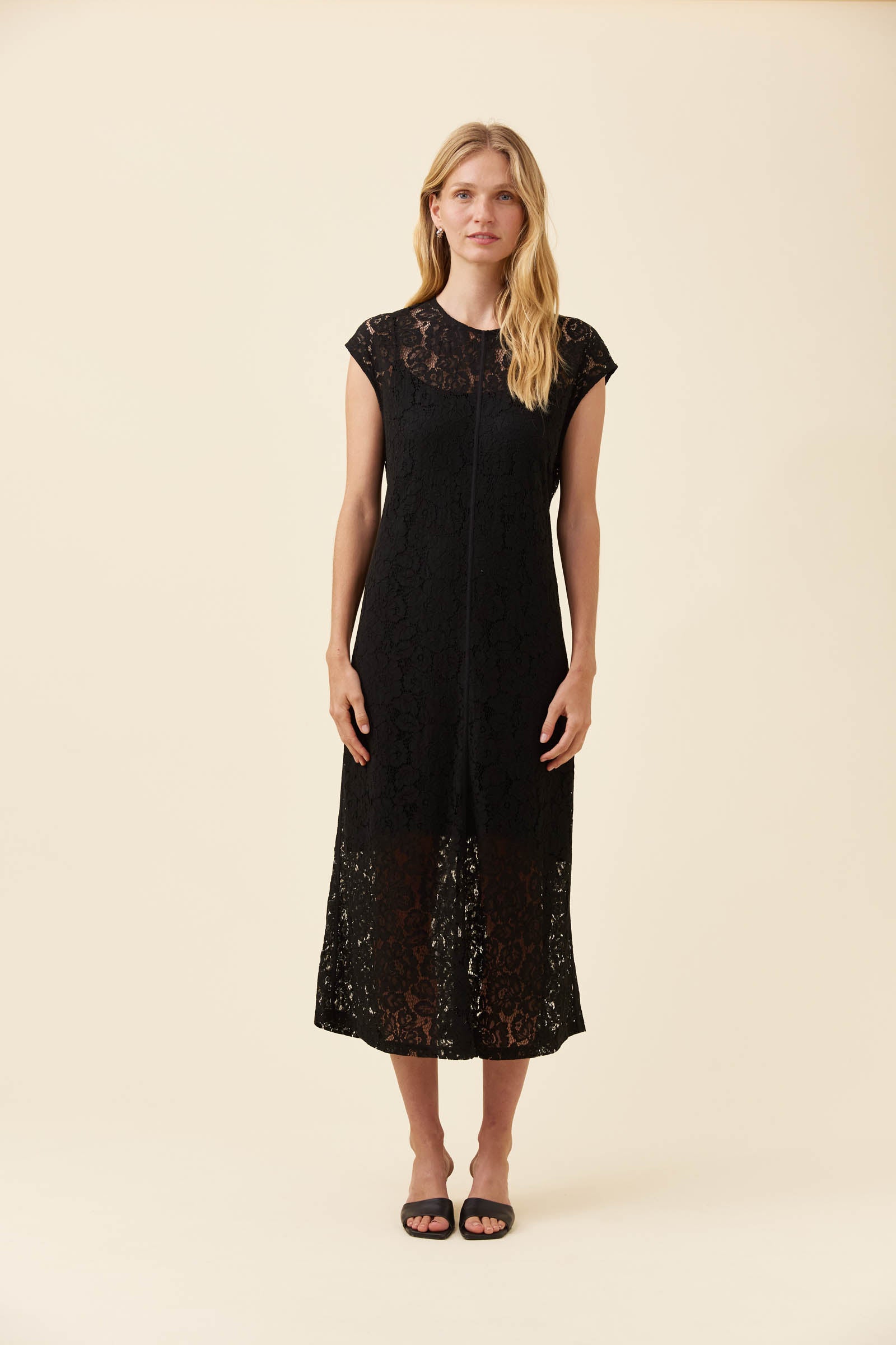 Ethel Lace Dress - Black