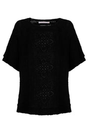 Maggie Crochet Top - Black