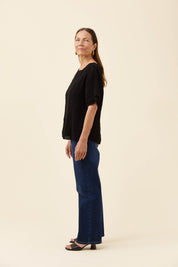 Maggie Crochet Top - Black