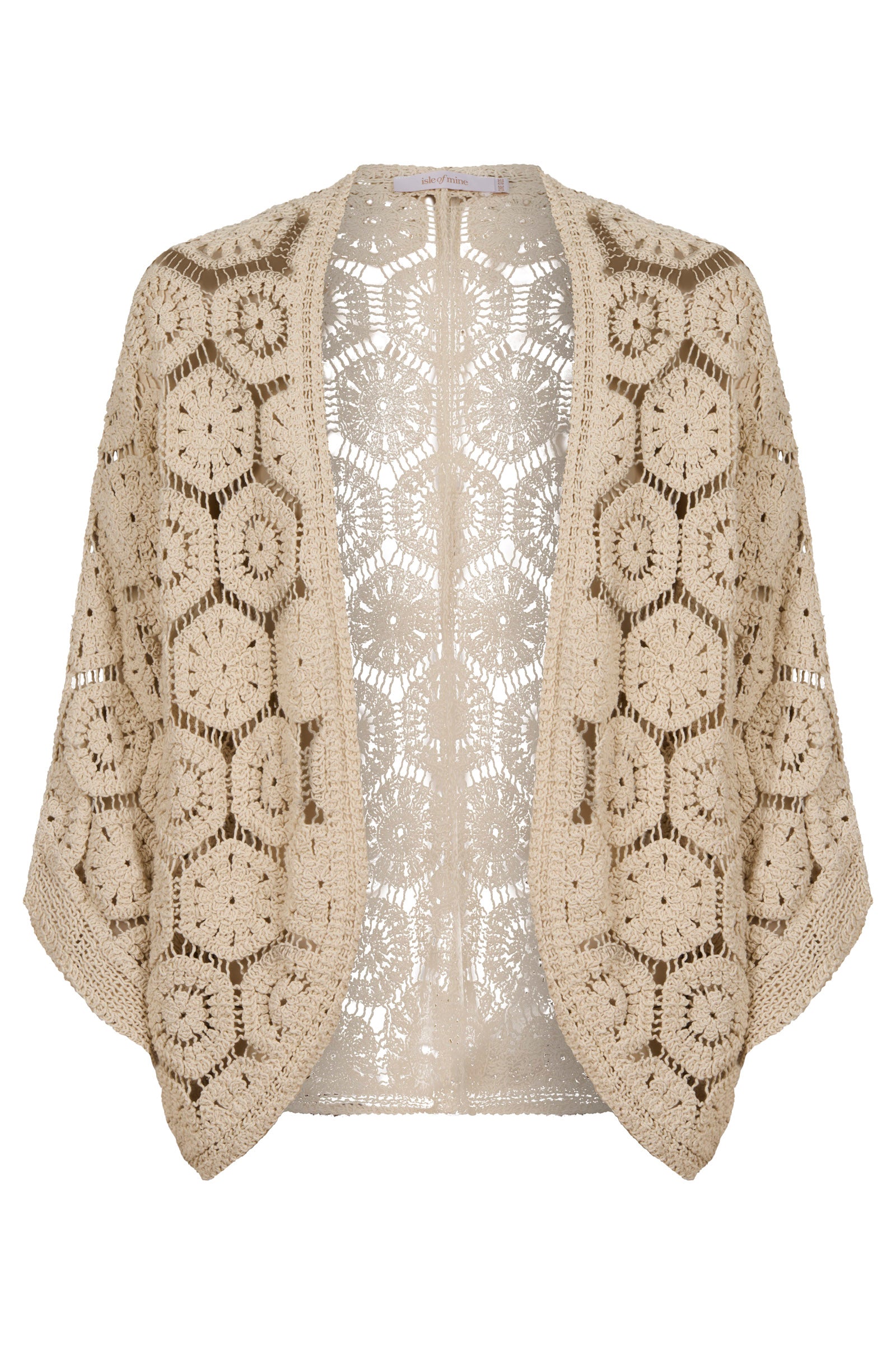 Maggie Crochet Cape - Canvas