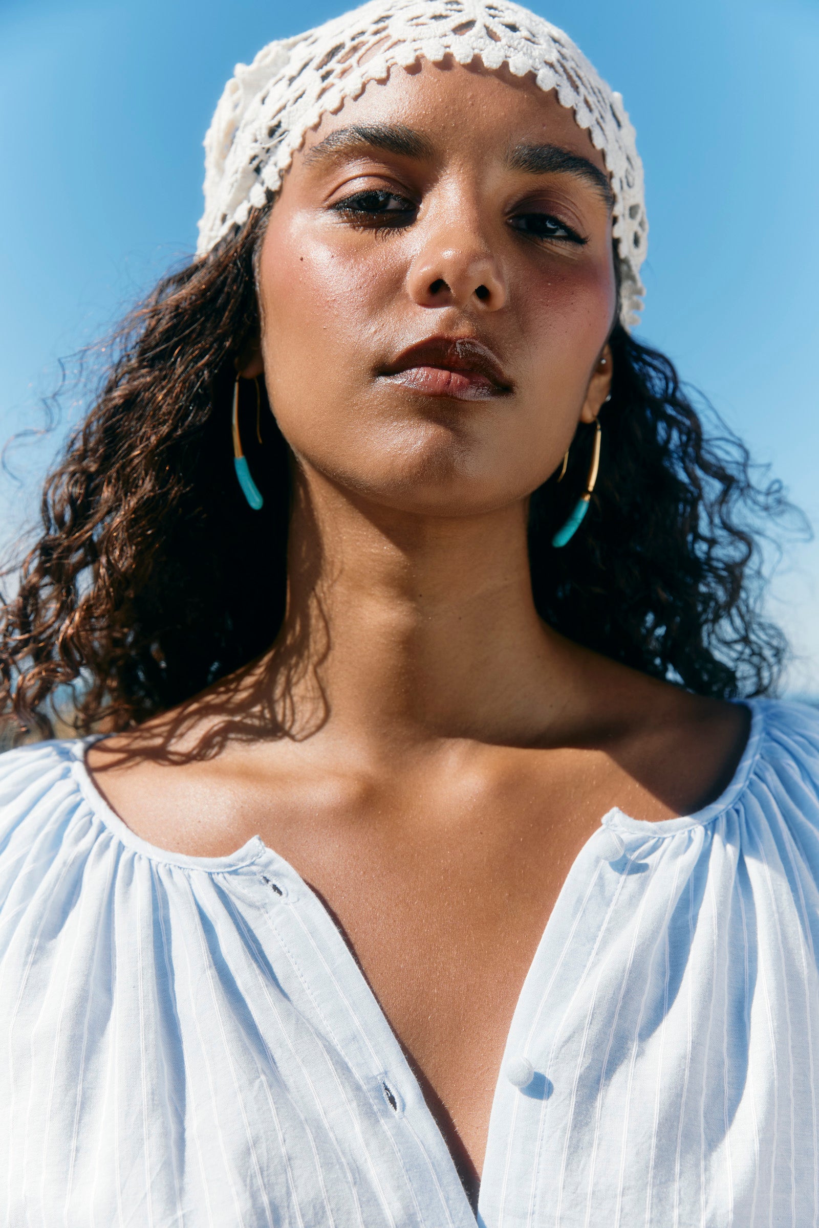 Anita Earring - Teal Drop