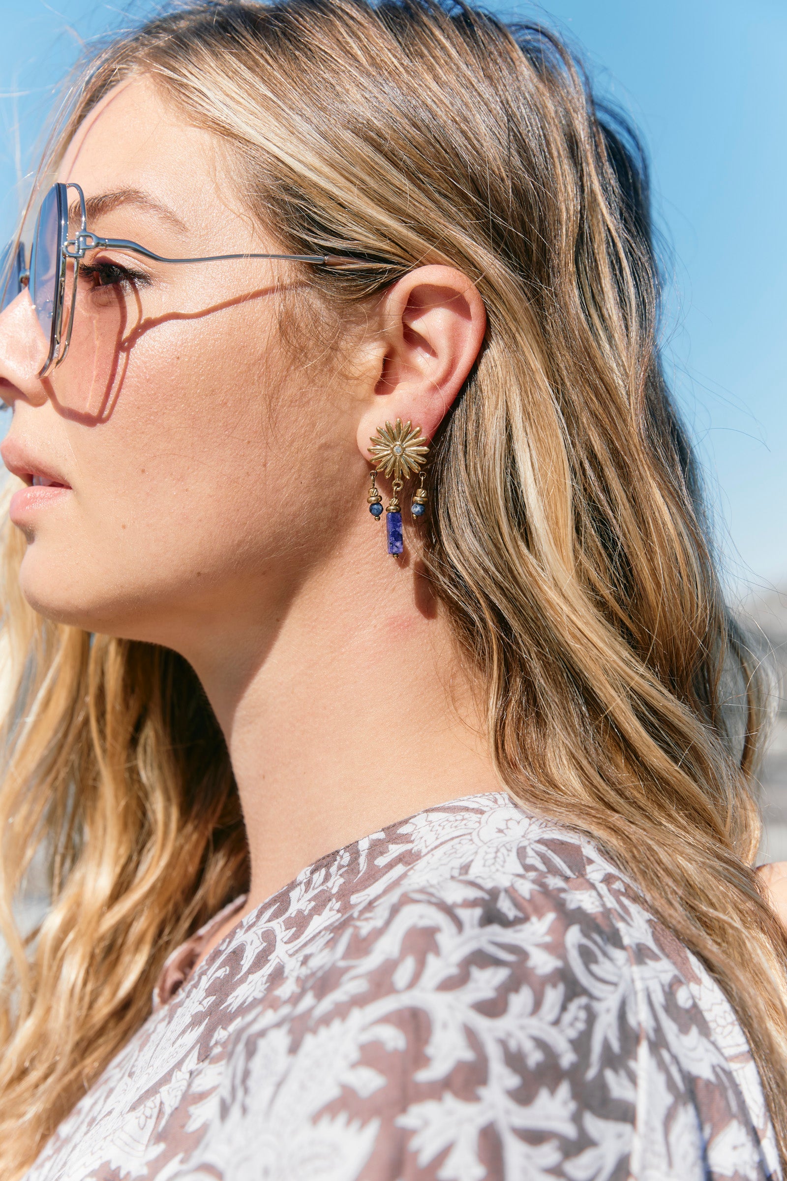 Anita Earring - Azure