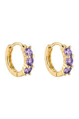 Rosa Huggie Earring - Lilac