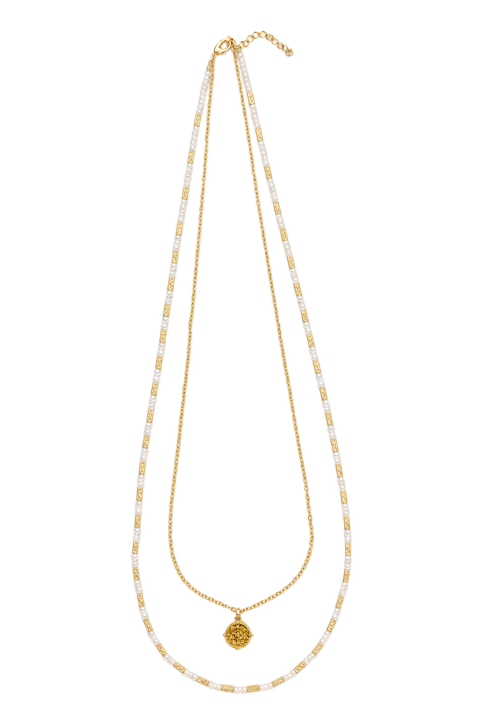 Frida Necklace - Gold / White